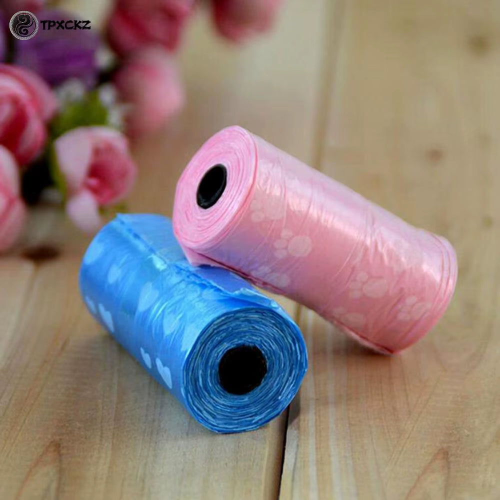 5 Rolls Dog Poop Bag for Dog Pets Waste Garbage Bags Carrier Biodegradable Clean-Up Bagwaste Pick up Clean Bag for Dog