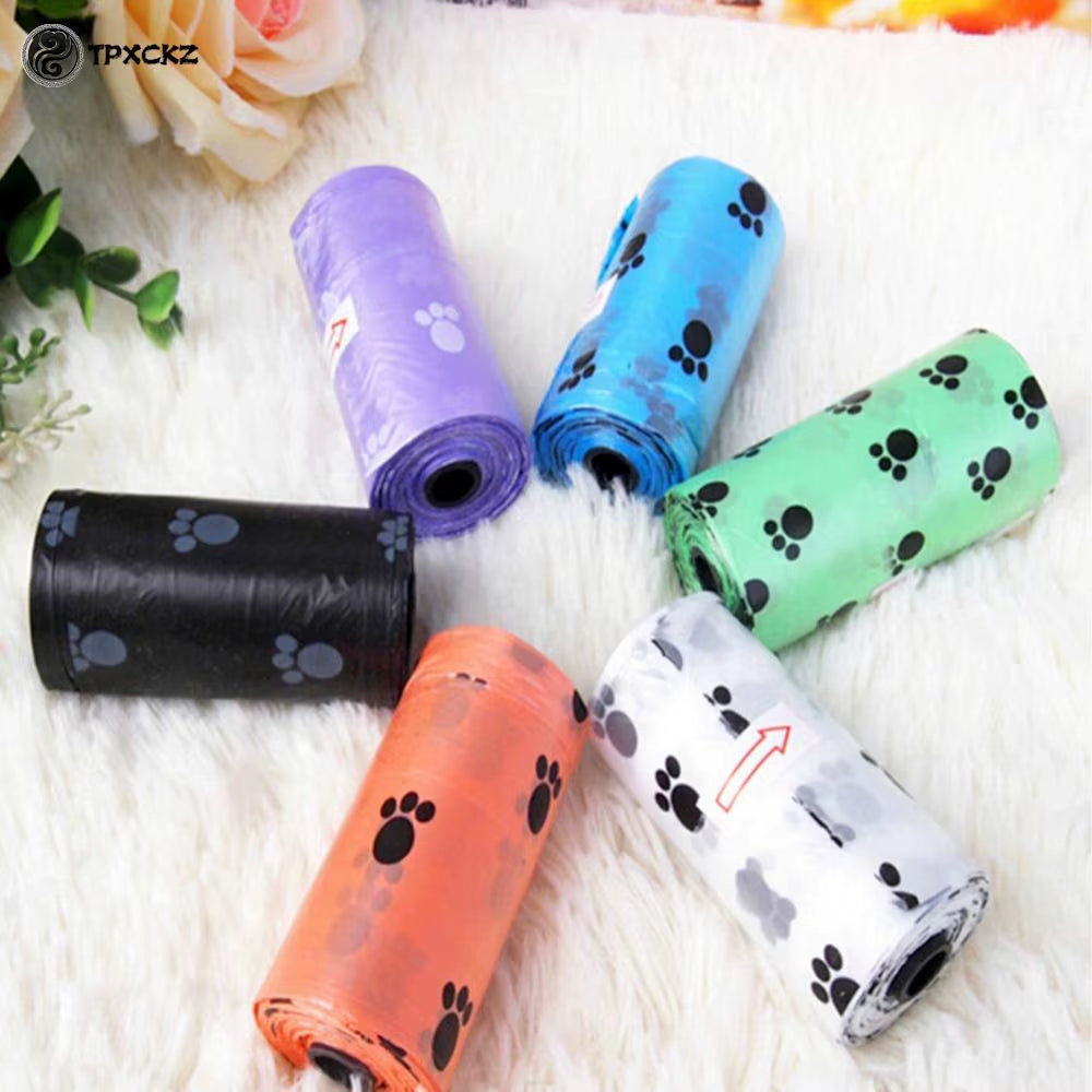 5 Rolls Dog Poop Bag for Dog Pets Waste Garbage Bags Carrier Biodegradable Clean-Up Bagwaste Pick up Clean Bag for Dog