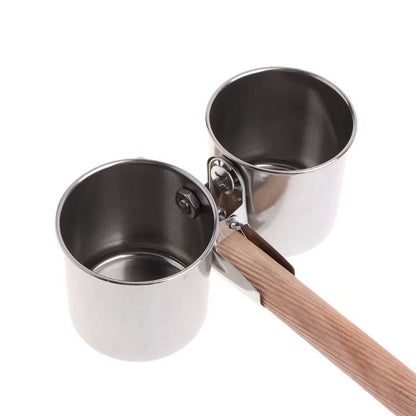 Pet Birds Stainless Steel Food Box Parakeet Parrot Hanging Cage Bowl Cup Bird Feeding Food Drinking Feeder anti Turnover Dish