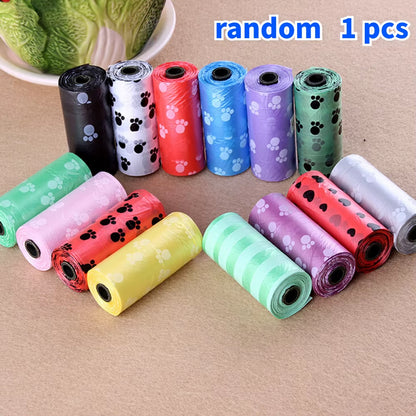 5 Rolls Dog Poop Bag for Dog Pets Waste Garbage Bags Carrier Biodegradable Clean-Up Bagwaste Pick up Clean Bag for Dog