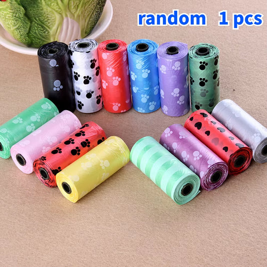 5 Rolls Dog Poop Bag for Dog Pets Waste Garbage Bags Carrier Biodegradable Clean-Up Bagwaste Pick up Clean Bag for Dog