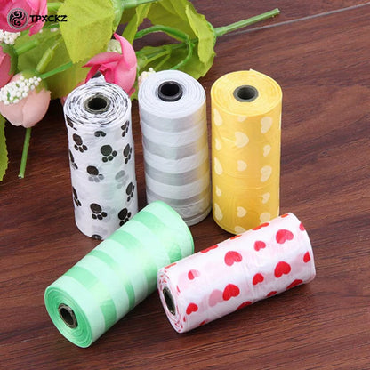 5 Rolls Dog Poop Bag for Dog Pets Waste Garbage Bags Carrier Biodegradable Clean-Up Bagwaste Pick up Clean Bag for Dog
