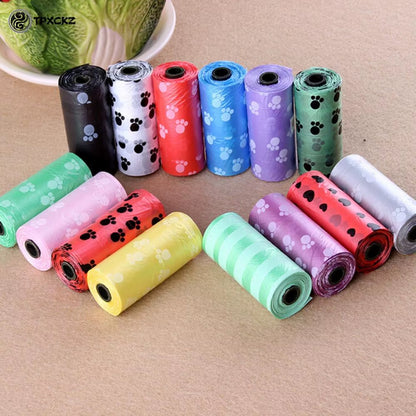 5 Rolls Dog Poop Bag for Dog Pets Waste Garbage Bags Carrier Biodegradable Clean-Up Bagwaste Pick up Clean Bag for Dog