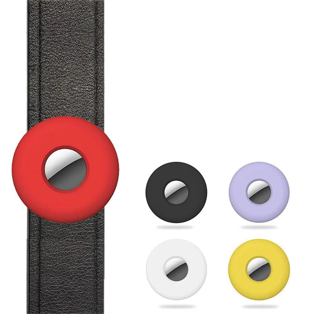 Silicone Cover for Apple Airtag Dog Collar Case Waterproof Anti-Scratch Protective Shell GPS Tracker Protector Holder Keychain